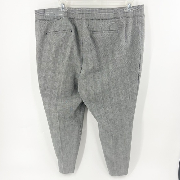 ✅ NWT TALBOTS MINI CHECK COTTON BI-STRETCH PULL-ON SKINNY ANKLE PANT SIZE 22WPET - Picture 5 of 8
